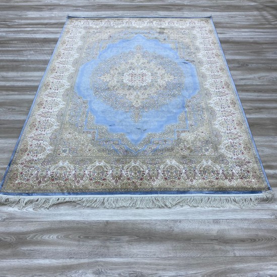 French carpet that inspires cyan cream A013AG Size 300*400