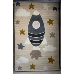 سجاد تركي اطفال كيدز 1004 اللون بيج مقاس 80*150