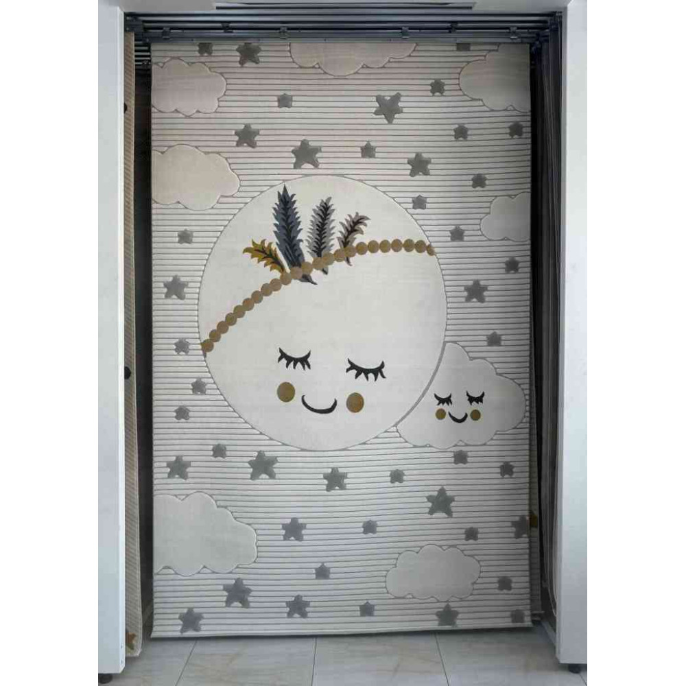 سجاد تركي اطفال كيدز 1006 اللون كريم مقاس 120*170