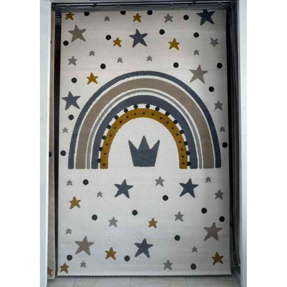 سجاد تركي اطفال كيدز 1007 اللون كريم مقاس 80*150