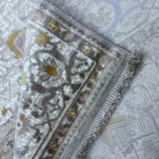 Bohemian Turkish Liva Carpet 1632A Gray Size 100*200