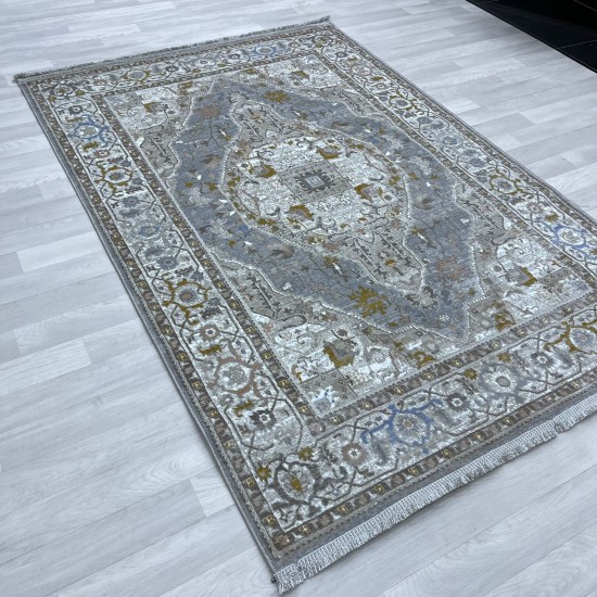 سجاد بوهيمي ليفا تركي 1632A رصاصي مقاس 250*350