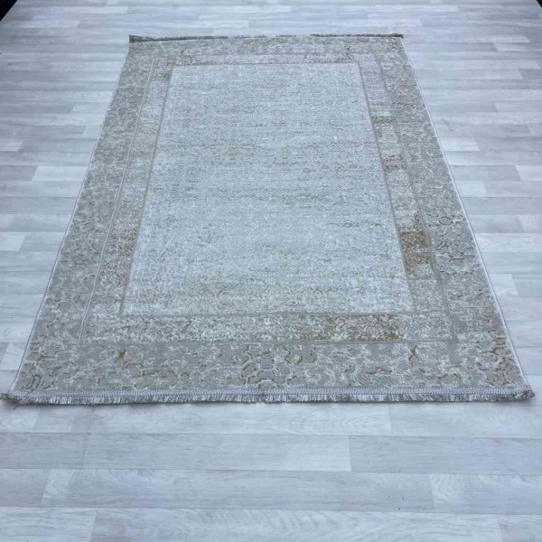 سجاد تركي لوتس 1382B رصاصي فاتح اخضر مقاس 120*170
