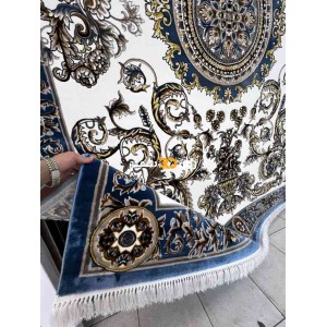 Turkish Tokyo rug Iranian pattern B061B blue color size 400*500