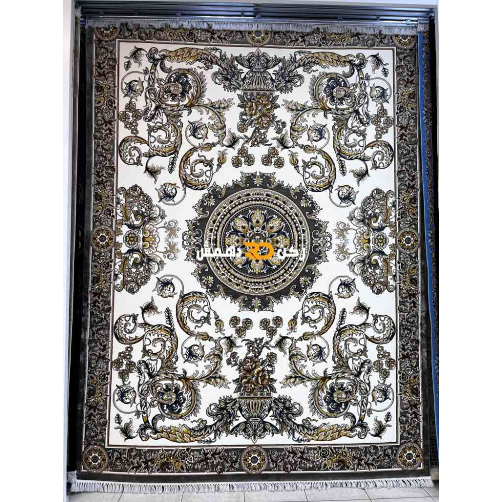 سجاد تركي طوكيو نقش ايراني B061B لون رصاصي مقاس 400*500