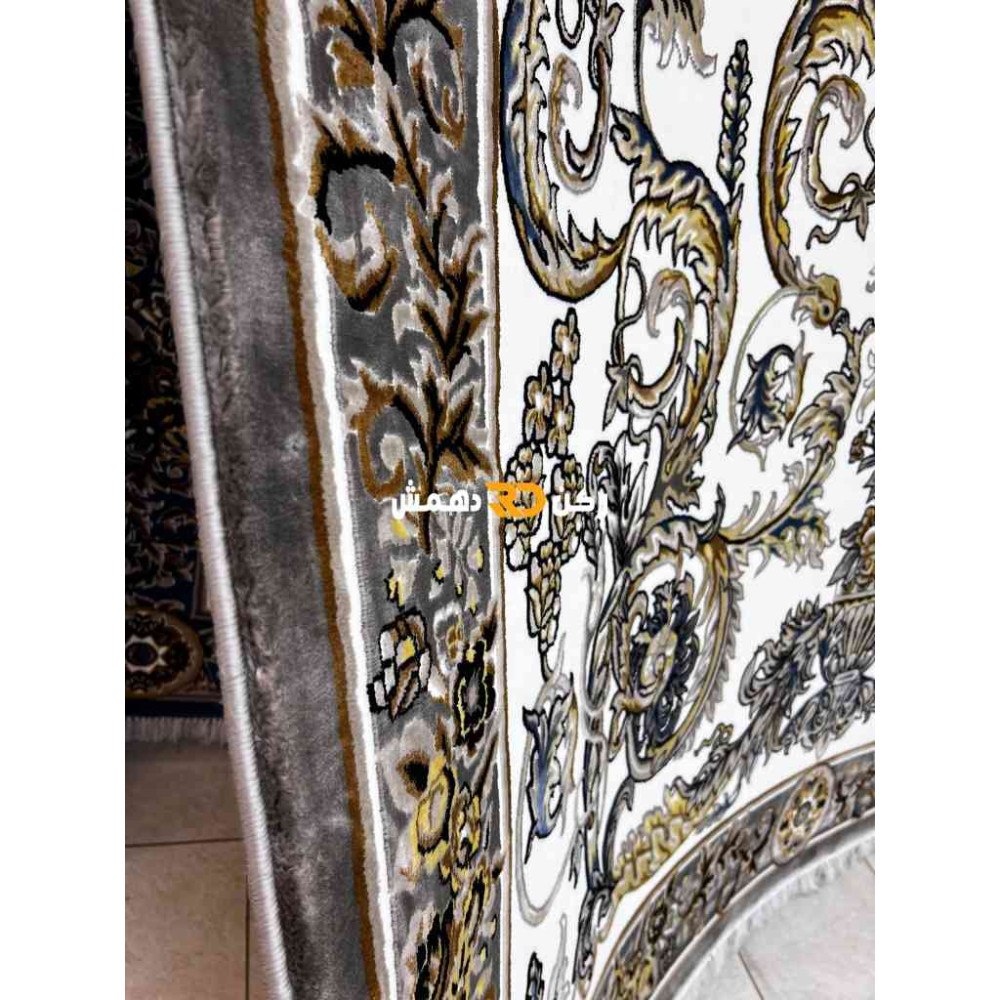 سجاد تركي طوكيو نقش ايراني B061B لون رصاصي مقاس 400*500