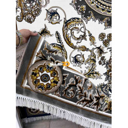 سجاد تركي طوكيو نقش ايراني B061B لون رصاصي مقاس 400*500