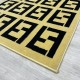 Maybach Fendi gold and black carpet size 80*150