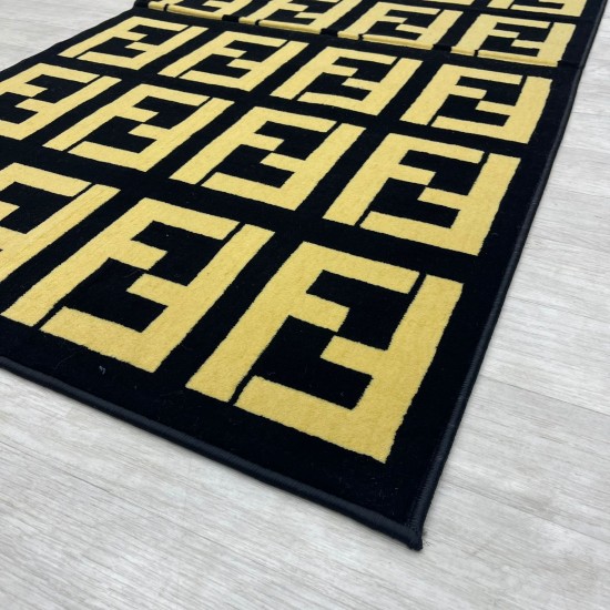 Maybach Fendi black and gold carpets size 80*150