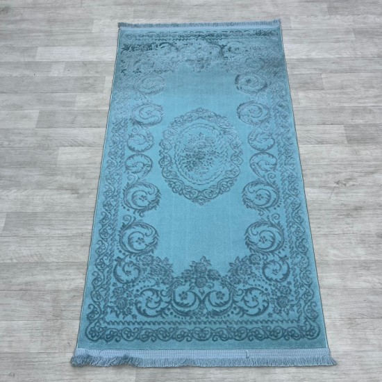 Turkish Sultana carpet 1102A cyan size 80*150