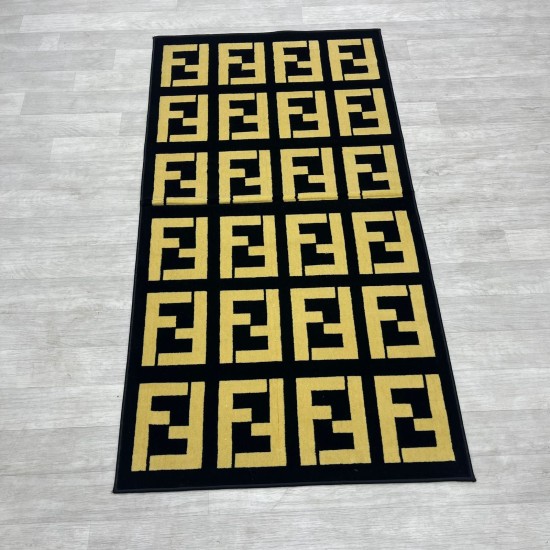 Maybach Fendi black and gold carpets size 80*150