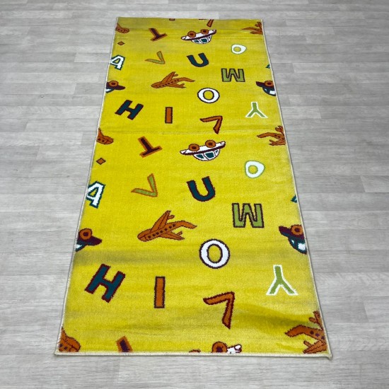 Yellow Turkish children's carpet size 100*200