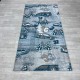 Cyan Turkish children's carpet size 100*200