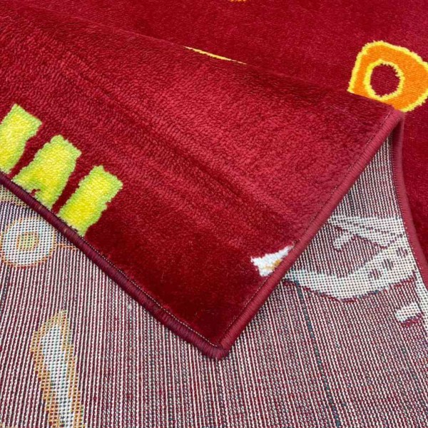 red Turkish childrens carpet size 100*200