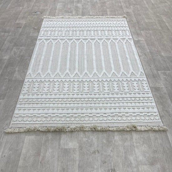 Turkish jute carpet with napkin NA44A beige color