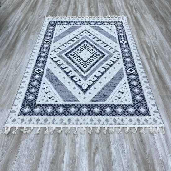 Eva Carpet B0288A Navy Gray Made in Bulgaria 80*150