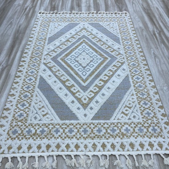 Eva Carpet B0360A Navy Blue Cream Bulgarian Made 200*300