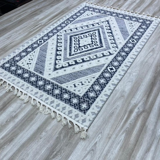 سجاد ايفا B0288A كحلي رمادي صنع بلغاري 250*350