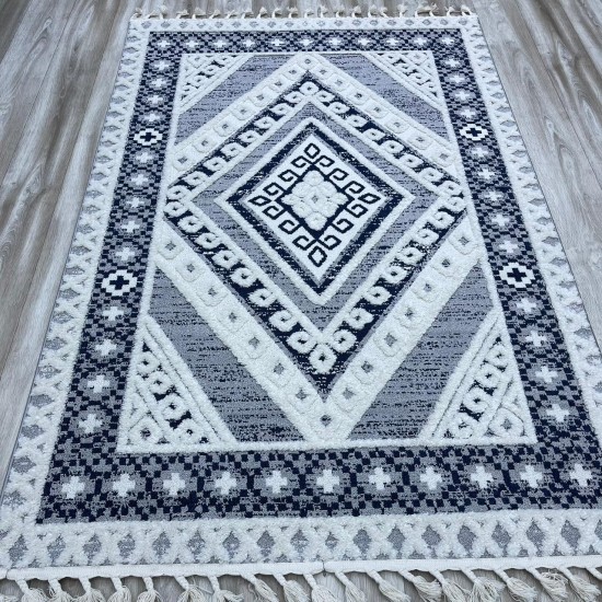 Eva Carpet B0288A Navy Gray Made in Bulgaria 100*300