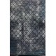 Turkish carpet heti 8662 black with blue