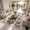 سجاد الهبة تصميم كوري لوتس تركي HU13A كريم اخضر مقاس 250*350