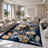 Lotus Turkish Rug HU13A navy cream Size 300*400