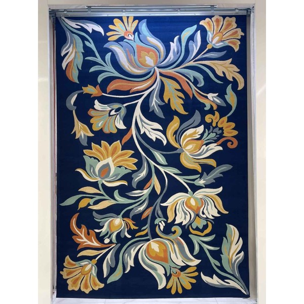 Lotus Turkish Rug HU13A navy cream Size 300*400