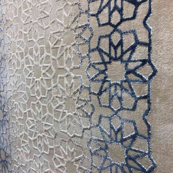 Turkish carpet cyan flory