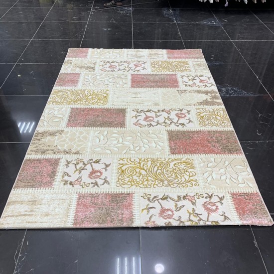 Bvlgarian Rugs MANGO 626 Beige and Pink