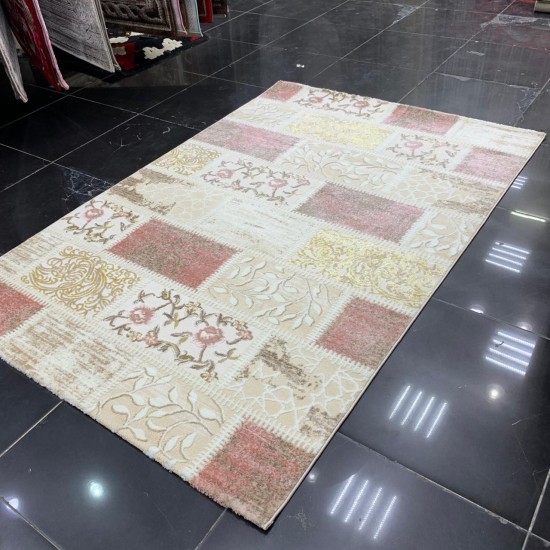 Bvlgarian Rugs MANGO 626 Beige and Pink