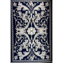 سجاد تركي ملكي موناكو نقشه فرنسي كحلي مقاس 80*150