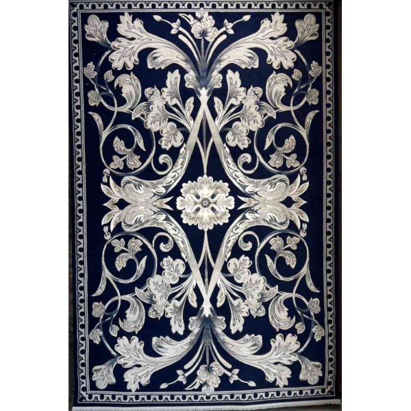 Royal Turkish Monaco carpet French pattern navy blue size 150*150