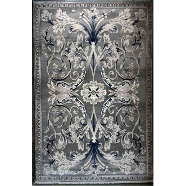 Royal Turkish Monaco Carpet French Pattern Dark Grey Size 80*150