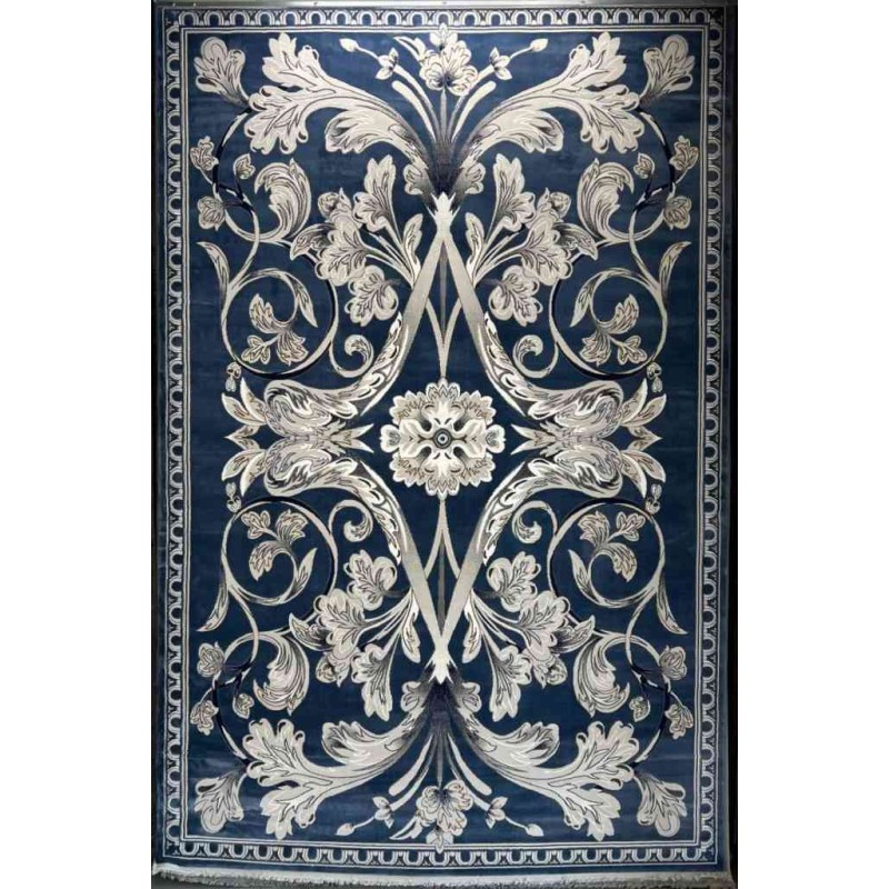 Royal Turkish carpet Monaco French pattern sky blue size 200*300