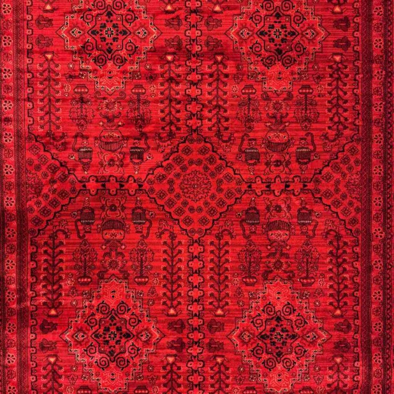Turkish Bukhara carpet 09 red size 80*150