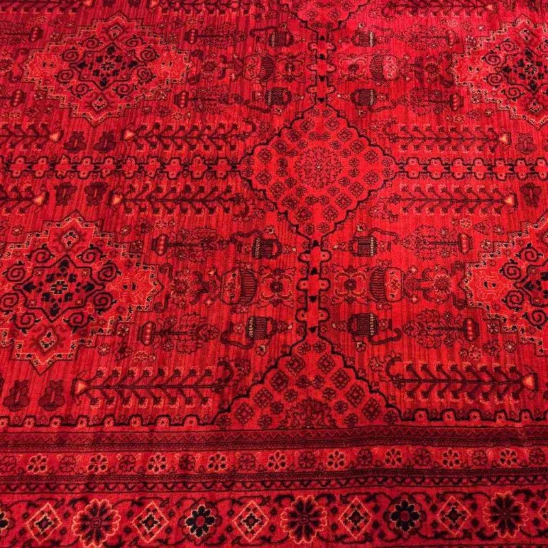 Turkish Bukhara carpet 09 red size 80*150