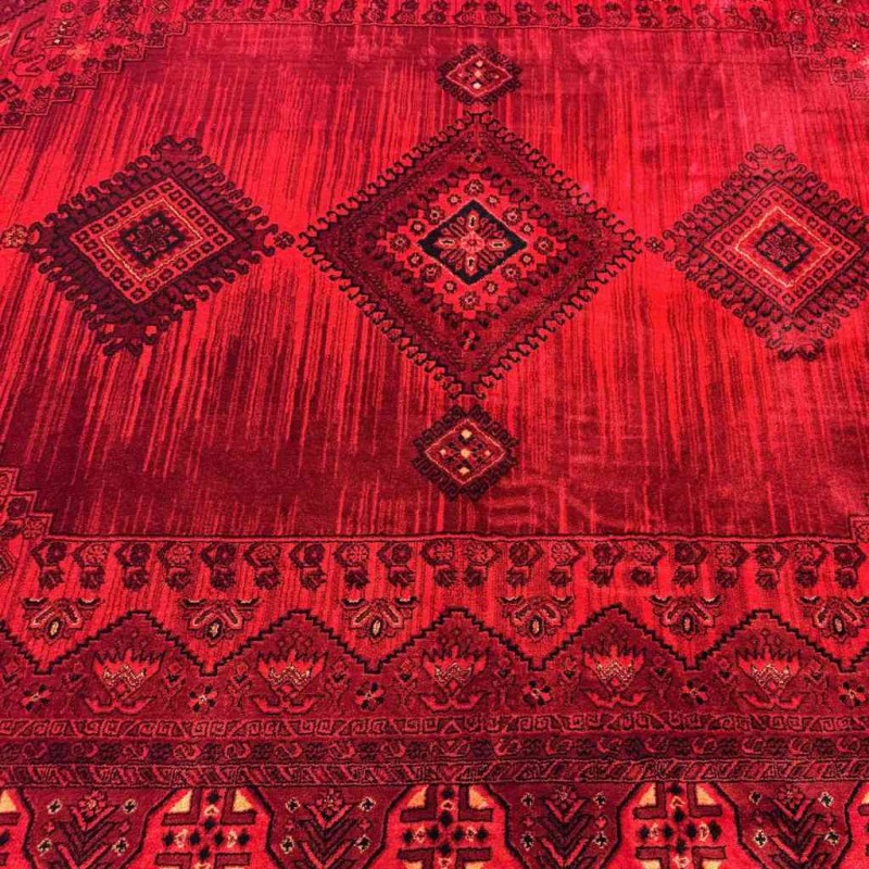 سجاد بخارى تركي 10 احمر مقاس 100*300