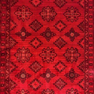Turkish Bukhara carpet 04 red size 100*200