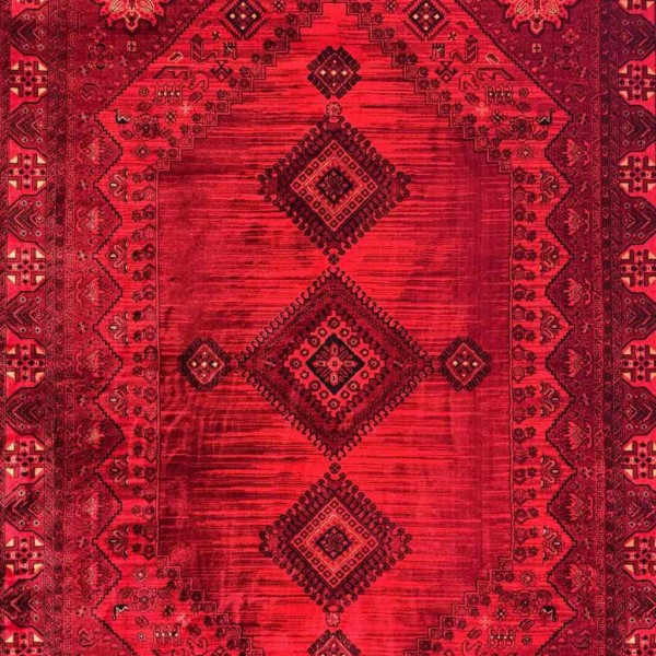 Turkish Bukhara carpet 10 red size 100*200