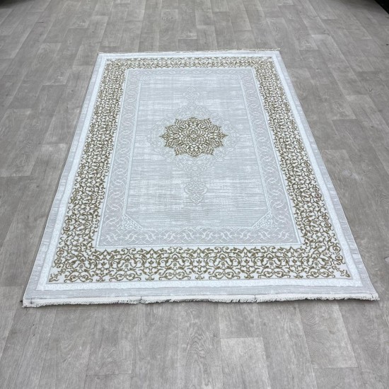 Turkish carpet Turkish Beton 26569A cream beige size 300*400