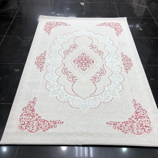 Turkish carpets crown 5543 cream pink
