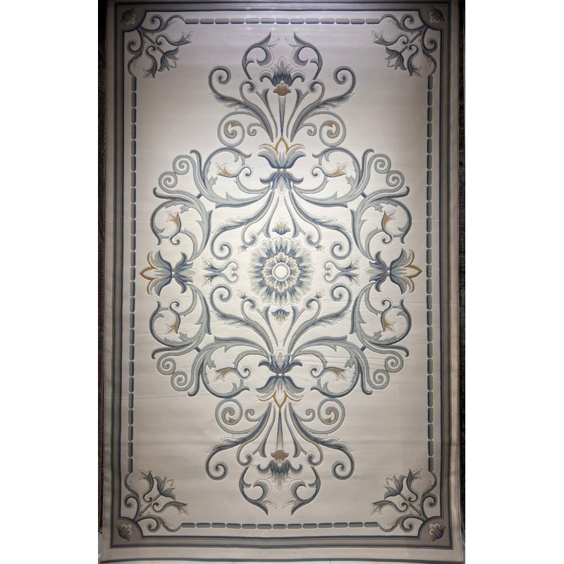 سجاد تركي ارجوان G0783B ابيض سماوي مقاس 200*300