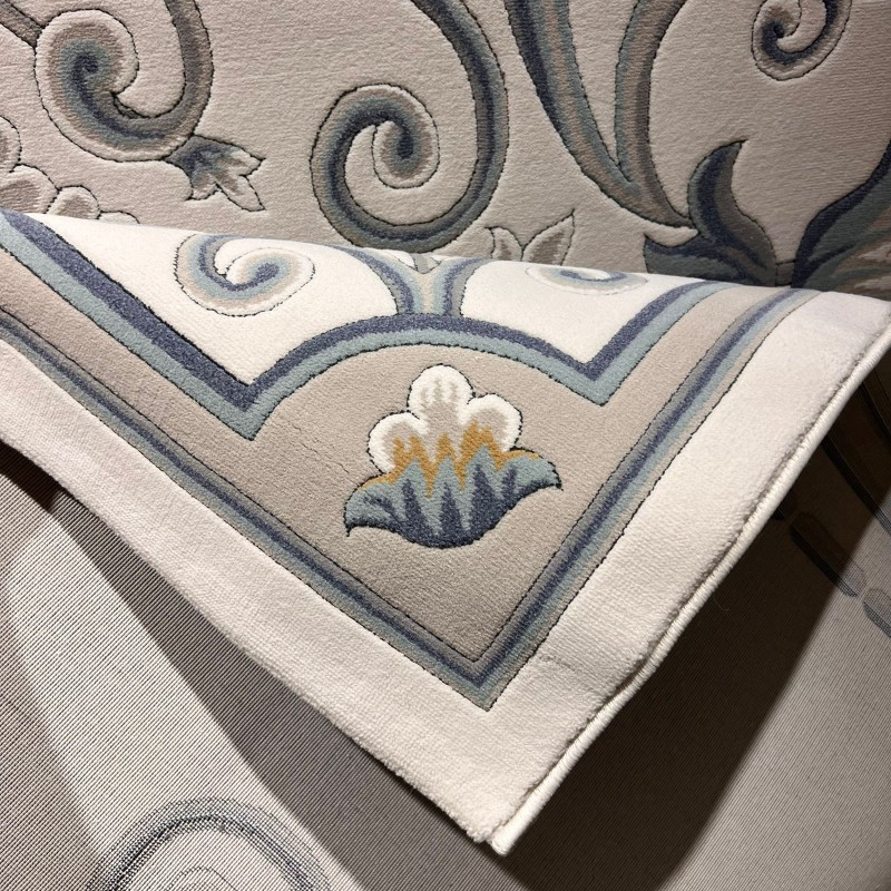 سجاد تركي ارجوان G0783B ابيض سماوي مقاس 200*300