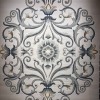 سجاد تركي ارجوان G0783B ابيض سماوي مقاس 200*300