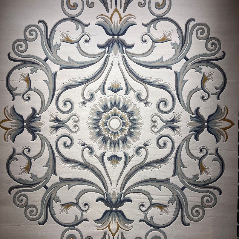 سجاد تركي ارجوان G0783B ابيض سماوي مقاس 200*300