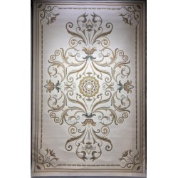 سجاد تركي ارجوان G0783B ابيض ذهبي مقاس 400*500