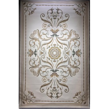 سجاد تركي ارجوان G0783B ابيض ذهبي مقاس 80*150
