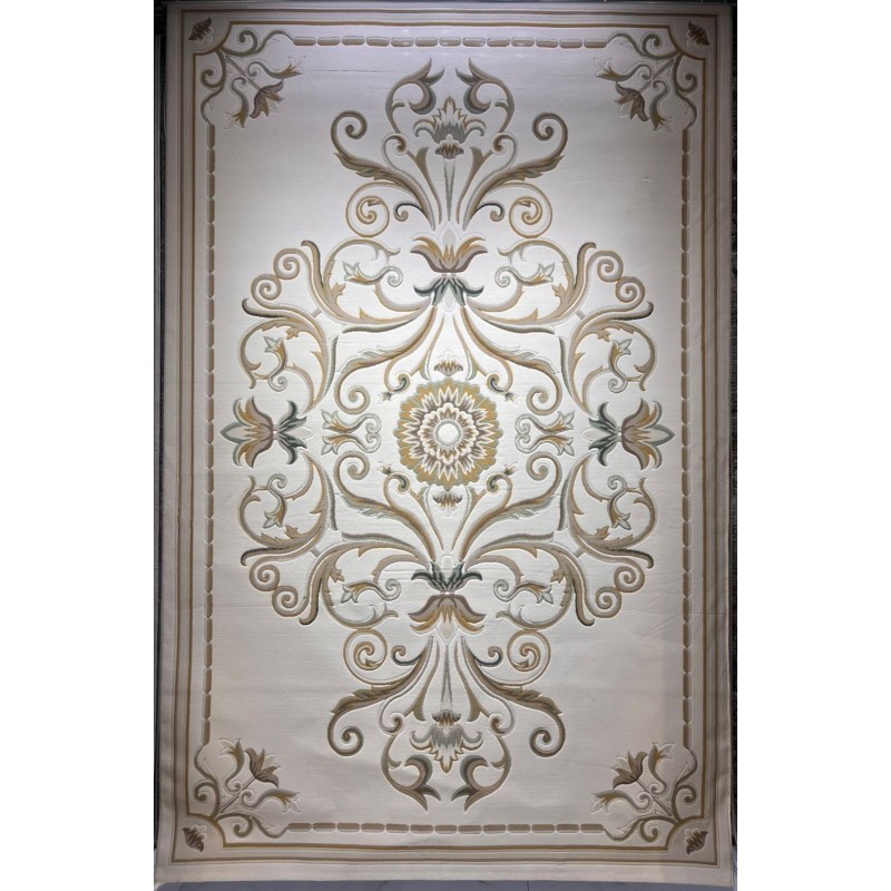 سجاد تركي ارجوان G0783B ابيض ذهبي مقاس 80*150