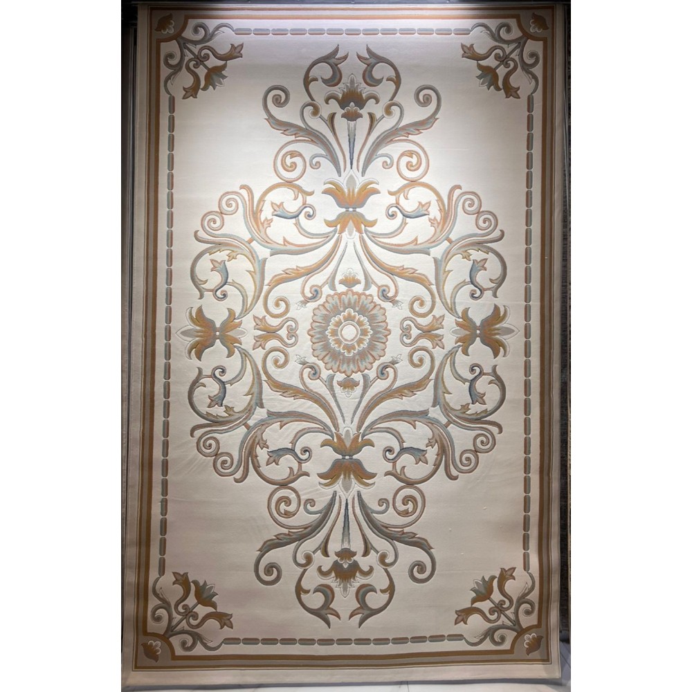 سجاد تركي ارجوان G0783B ابيض روز مقاس 80*150