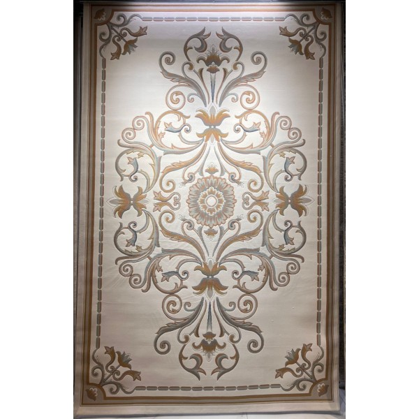 سجاد تركي ارجوان G0783B ابيض روز مقاس 200*300